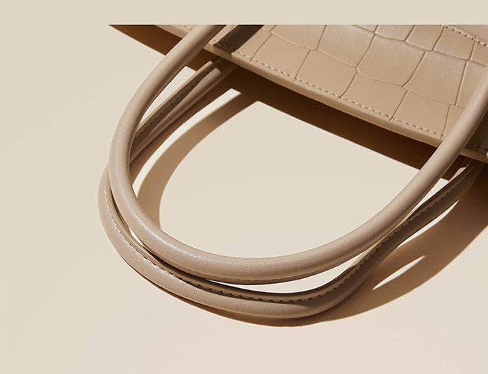 Russell Square Croc-Embossed Top Handle Bag - LuxeVine London