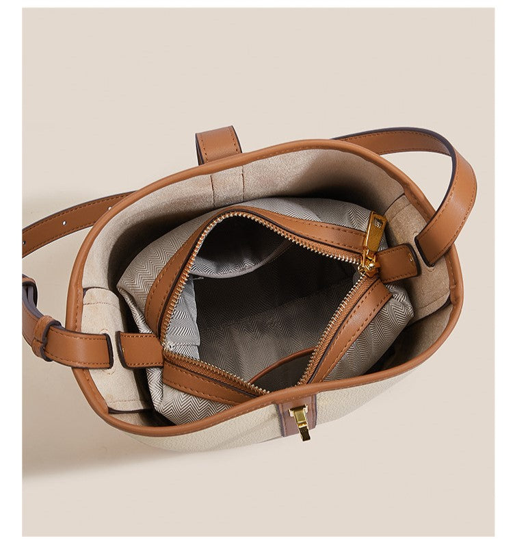 Regent Cross Body Bucket Bag - LuxeVine London