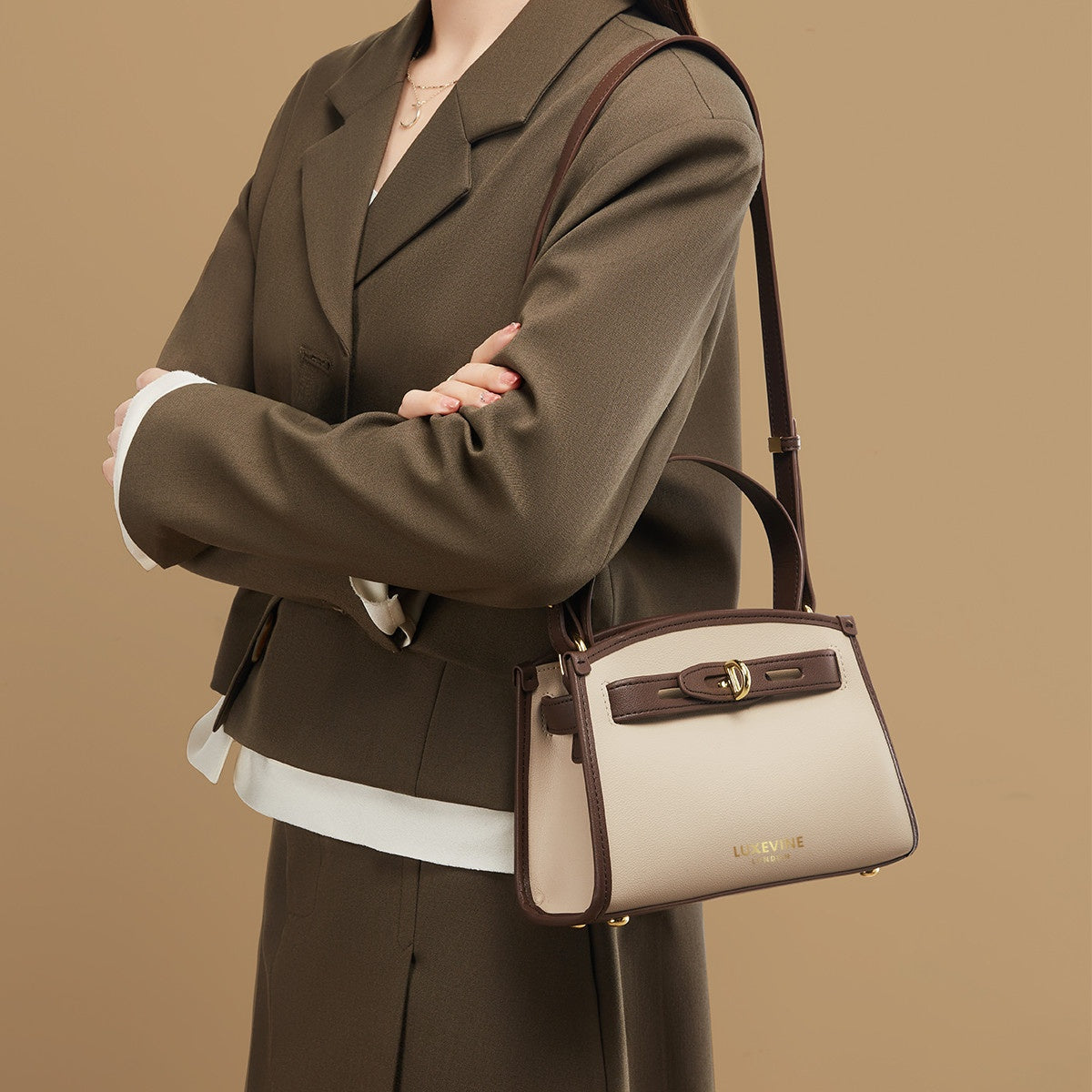 Queensway Leather Top Handle Satchel – LuxeVine London