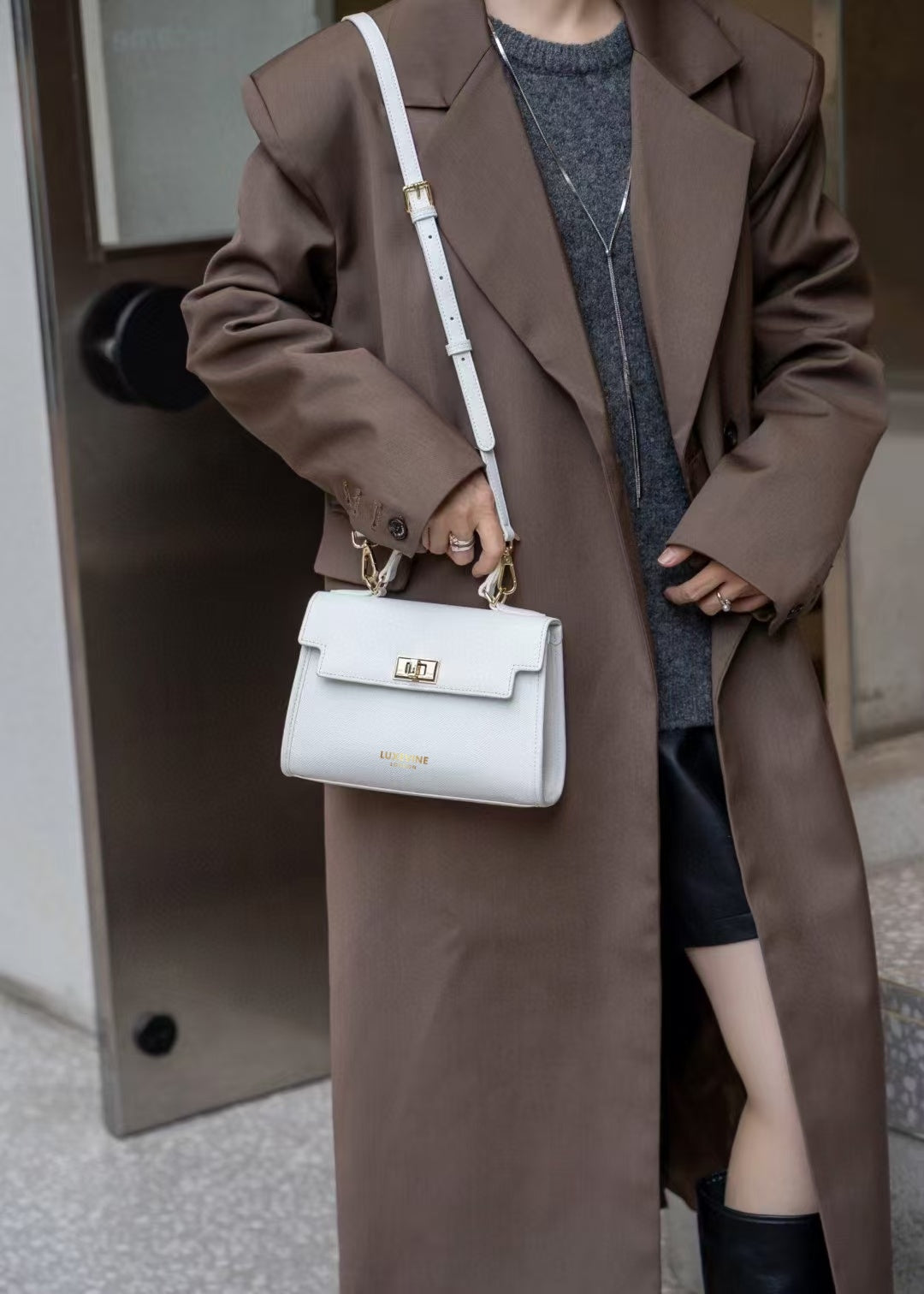 Victoria Square Top Handle Crossbody Bag - LuxeVine London