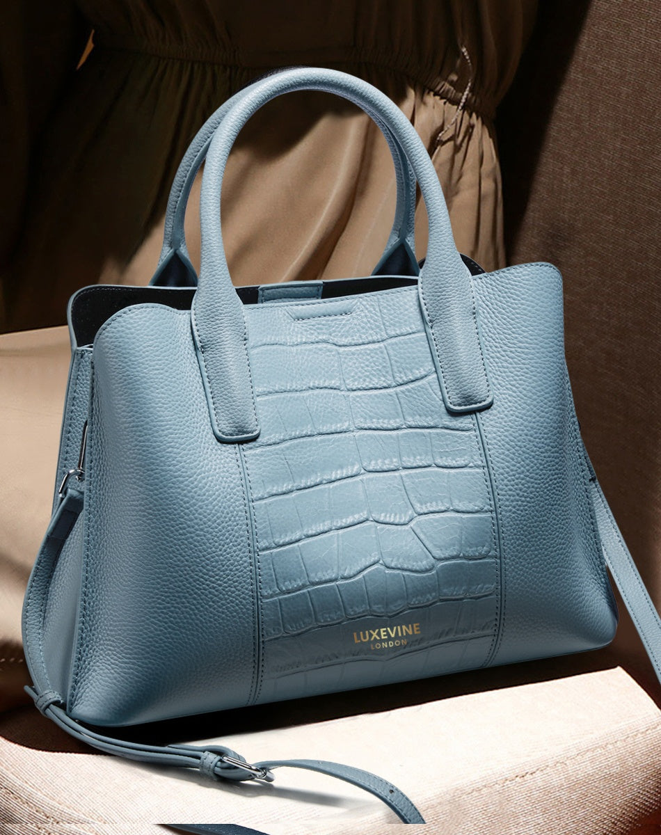 Kingsbury Textured Leather Bag - LuxeVine London