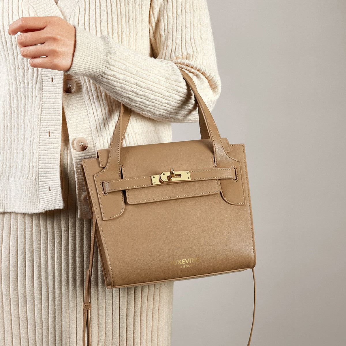 Marble Arch Handbag - Top Handle Crossbody Bag - Luxevine London