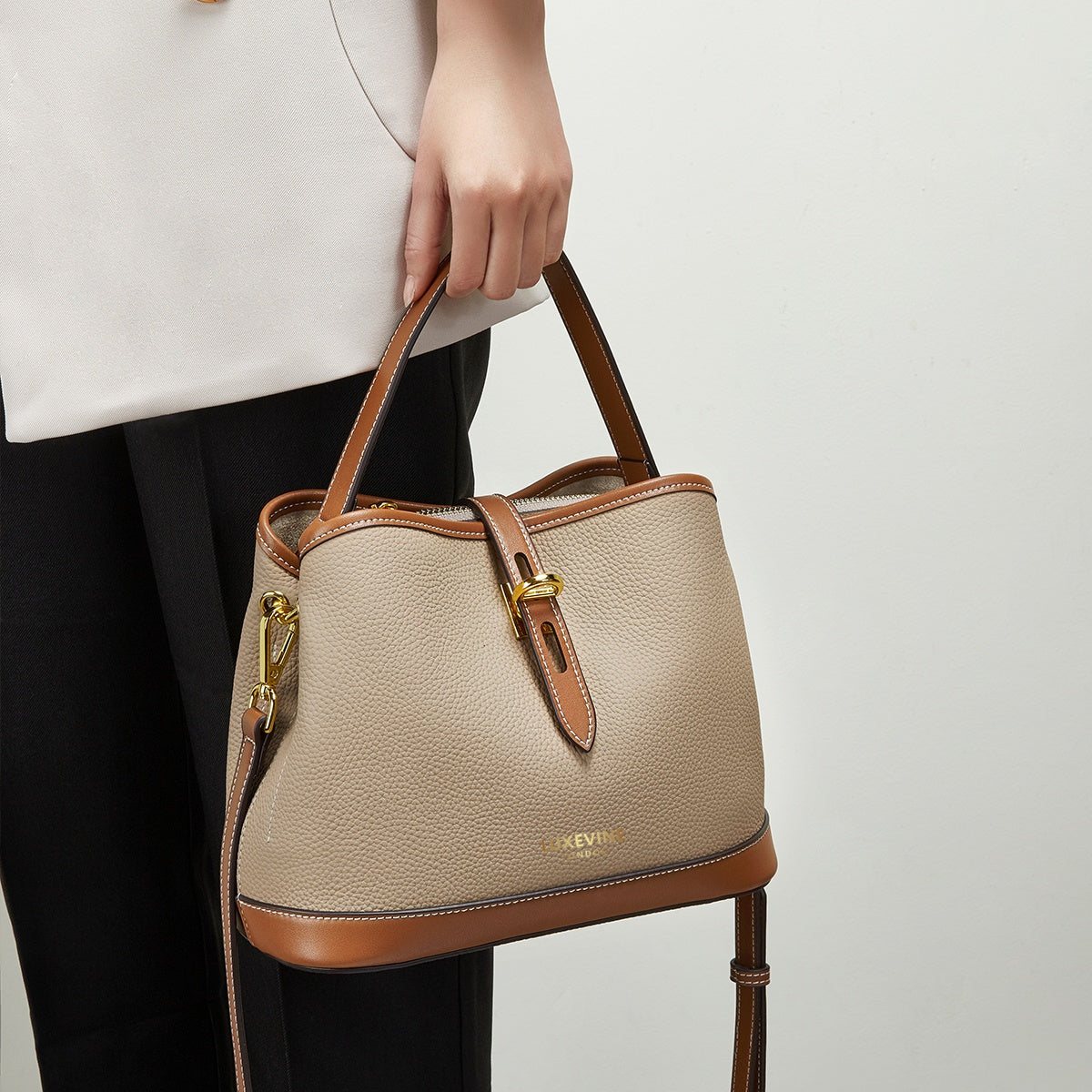 Knightsbridge Bucket Bag - LuxeVine London