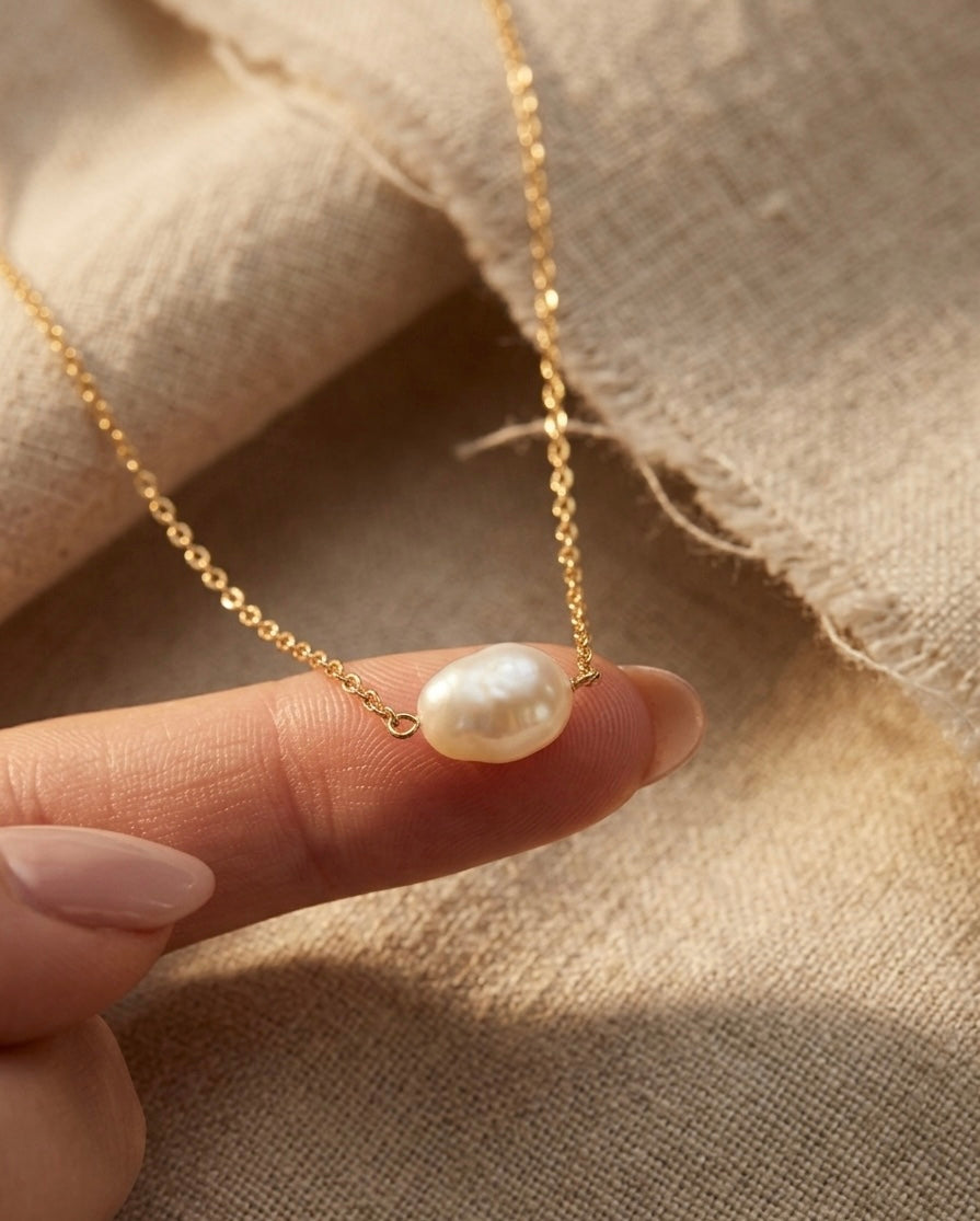 Aura Jewellery | Organic Baroque Pearl Necklace